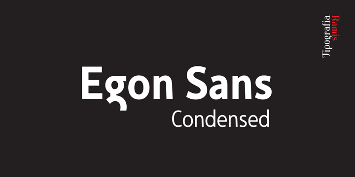 Beispiel einer Egon Sans Condensed-Schriftart #1